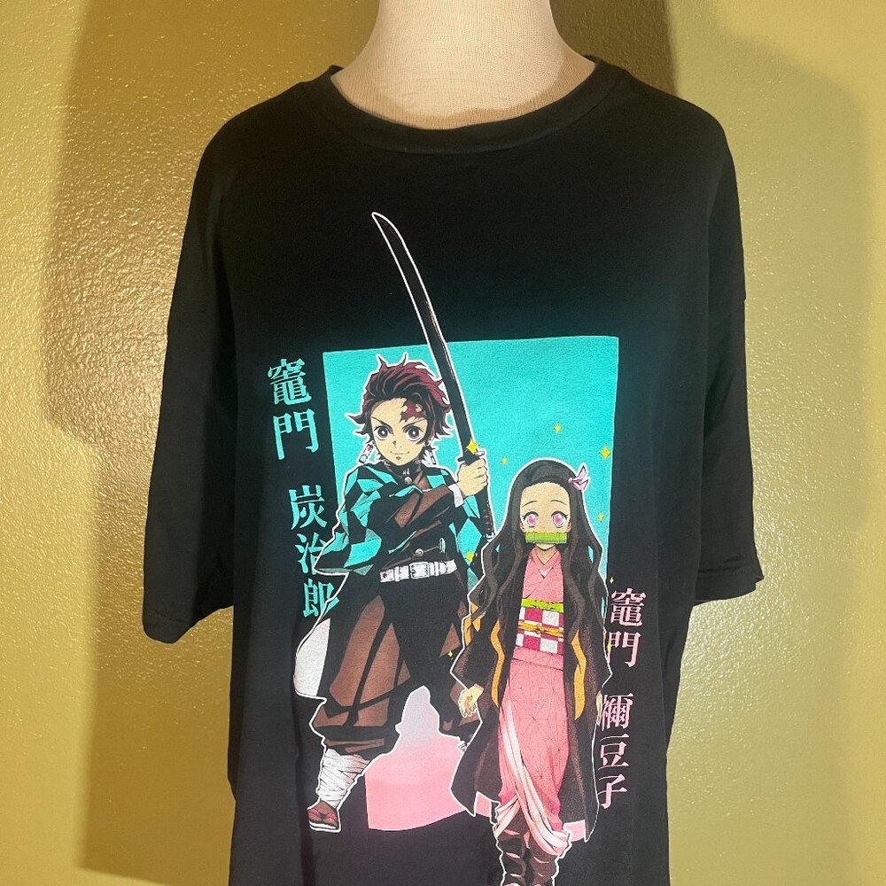 Demon Slayer Men’s T Shirt XL Nezuko Yanjiro Kamado